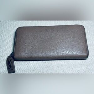 Auth Yves Saint Laurent YSL Zip Around Wallet